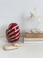 Load image into Gallery viewer, Handmade Hand Red Apple Ceramic Abstract Sculpture 3D - Studio Pottery