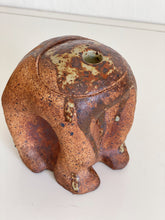 Load image into Gallery viewer, Upside Down Man Brown Glazed Ceramic Lidded Jar Vessel Folk Art - Studio Pottery