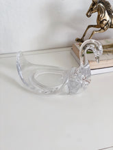 Load image into Gallery viewer, Vintage Clear Acrylic Resin Swan Figurine / Holder / Paperweight