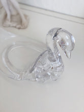 Load image into Gallery viewer, Vintage Clear Acrylic Resin Swan Figurine / Holder / Paperweight