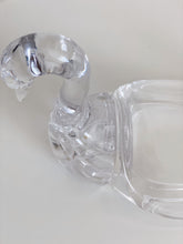 Load image into Gallery viewer, Vintage Clear Acrylic Resin Swan Figurine / Holder / Paperweight