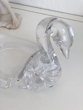 Load image into Gallery viewer, Vintage Clear Acrylic Resin Swan Figurine / Holder / Paperweight