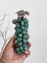 Load image into Gallery viewer, Blue Green Marble Onyx Grape Set of Two - Precious Stones Fruit Decor
