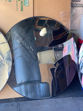 Load image into Gallery viewer, 1980s Art Deco Revival Round Mirror - Casablanca His and Hers Design