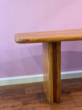Load image into Gallery viewer, Vintage Oak Wood Bench / Console Table