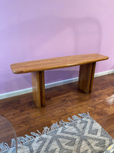 Load image into Gallery viewer, Vintage Oak Wood Bench / Console Table