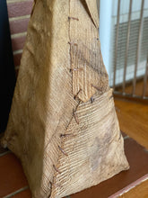 Load image into Gallery viewer, Unique Handmade Native American Teepee Tent of Corn Husk / Wooden Sticks