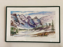 Load image into Gallery viewer, Vintage Mountain Landscape Signed Original Art