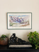Load image into Gallery viewer, Vintage Mountain Landscape Signed Original Art
