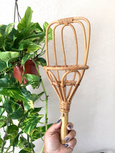 Load image into Gallery viewer, Large Vintage Bohemian Rattan Wicker Basket with Handles