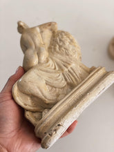 Load image into Gallery viewer, Vintage Una and the Lion Off White Bisque Ceramic Sculpture