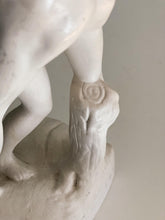Load image into Gallery viewer, Tall White Lovers Embrace Couple Sculpture, signed