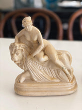 Load image into Gallery viewer, Vintage Una and the Lion Off White Bisque Ceramic Sculpture