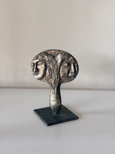 Load image into Gallery viewer, Unique Solomon Signed Two Faces Metal Art Sculpture