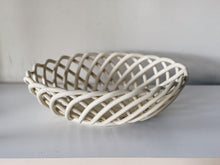 Load image into Gallery viewer, Vintage 2003 Mervyn's Lattice Weave Ceramic Bowl / Platter