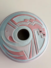 Load image into Gallery viewer, Native American Blue Pink Lavender Studio Ceramic Pottery Vessel / Vase