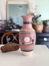 Load image into Gallery viewer, Tall Pink Multicolored Native American Studio Ceramic Pottery Vase / Vessel