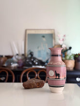 Load image into Gallery viewer, Tall Pink Multicolored Native American Studio Ceramic Pottery Vase / Vessel