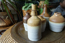 Load image into Gallery viewer, Two Toned Vintage Ceramic Vessels Studio Pottery Collection - Set of 6