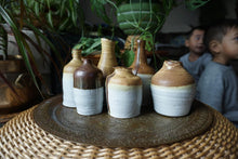 Load image into Gallery viewer, Two Toned Vintage Ceramic Vessels Studio Pottery Collection - Set of 6