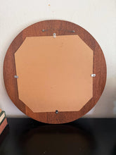 Load image into Gallery viewer, 22" Vintage Round Wood Tree of Life Wall Mirror