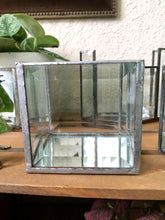 Load image into Gallery viewer, Vintage Leaded Beveled Glass Trinket Box - Square and Hexagon Shape
