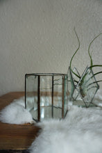 Load image into Gallery viewer, Vintage Leaded Beveled Glass Trinket Box - Square and Hexagon Shape
