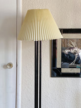 Load image into Gallery viewer, Mid Century Modern Tall Brass and Black Lacquer Floor Lamp with Lucite Accents - NOT FREE SHIPPING
