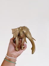 Load image into Gallery viewer, Etched Ornate Solid Brass Elephant Statue / Sculpture / Figurine
