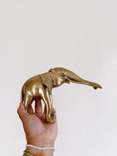 Load image into Gallery viewer, Etched Ornate Solid Brass Elephant Statue / Sculpture / Figurine
