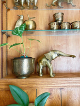 Load image into Gallery viewer, Etched Ornate Solid Brass Elephant Statue / Sculpture / Figurine
