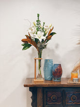 Load image into Gallery viewer, Large Tall Glass Lab Tube Vase with Wooden Stand
