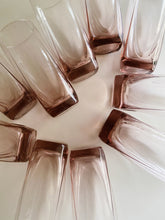 Load image into Gallery viewer, Purple Libbey Clear Glass Tallboy Cups - Set of 10
