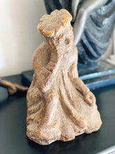 Load image into Gallery viewer, Vintage Thinking Man in Hat Plaster Sculpture
