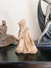 Load image into Gallery viewer, Vintage Thinking Man in Hat Plaster Sculpture
