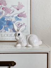 Load image into Gallery viewer, Vintage 1984 Porcelain Ceramic White Bunny Rabbit Molded Sculpture
