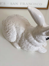 Load image into Gallery viewer, Vintage 1984 Porcelain Ceramic White Bunny Rabbit Molded Sculpture
