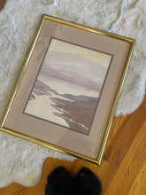 Load image into Gallery viewer, Framed Mountain River Landscape Scenery Portrait Lithograph Print

