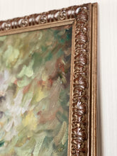 Load image into Gallery viewer, Large Framed Vintage Floral Still Life Painting by T. Denver - NOT FREE SHIPPING
