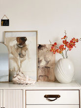Load image into Gallery viewer, Large Tall White Haeger Porcelain Ceramic Vase - Post Modern Art Deco Style

