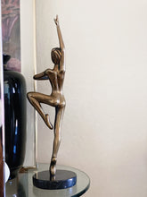 Load image into Gallery viewer, Authentic Tom Bennett 1982 Ballerina Bronze Sculpture with Marble Base - Signed and Artist's Proof
