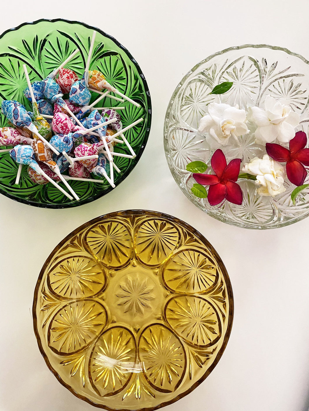 Vintage Anchor Hocking Style Glass Bowl / Candy Dish / Catchall