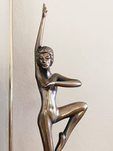 Load image into Gallery viewer, Solid Brass Tom Bennett 1982 Ballerina Sculpture with Marble Base - Signed and Artist&#39;s Proof
