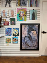 Load image into Gallery viewer, Large &#39;Blue Nude&#39; Picasso Print with Black Wood Frame
