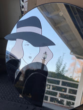 Load image into Gallery viewer, 1980s Art Deco Revival Round Mirror - Casablanca His and Hers Design
