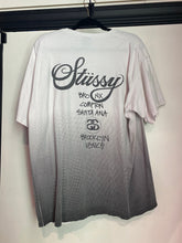 Load image into Gallery viewer, RARE Gradient White and Black Vintage Stüssy Worldwide XL T-Shirt / 80s 90s 2000s Graphic Tee
