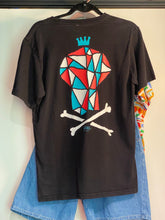 Load image into Gallery viewer, RARE Vintage Stüssy Inc. X Cody Hudson Black Skull T-Shirt / 80s 90s 2000s Graphic Tee

