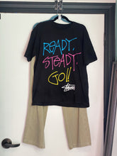 Load image into Gallery viewer, RARE Vintage Stüssy Ready Steady Go T-Shirt / 80s 90s 2000s Graphic Tee

