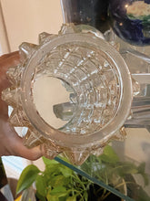 Load image into Gallery viewer, Hollywood Regency era Glass Pendant Lamp Cover / Vase / Vessel
