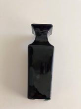 Load image into Gallery viewer, Tall Squared Black Ceramic Vase by Haeger Pottery
